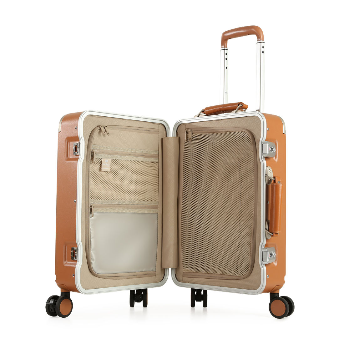 Mala de Viagem Pequena de Bordo 10kg em Policarbonato Vienna Maloa Marrom Mala de Viagem Pequena de Bordo 10kg em Policarbonato Vienna Maloa Marrom