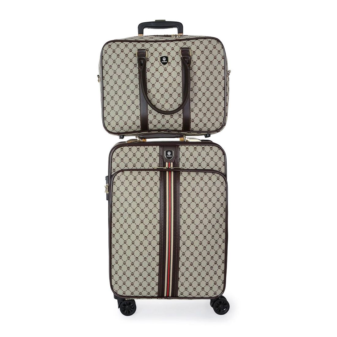 Kit de Mala Pequena de Bordo 10 kg Amsterdam, Bolsa de Mao, Saco Organizador Melancia e Kit Frasco 10 Peças Vinho