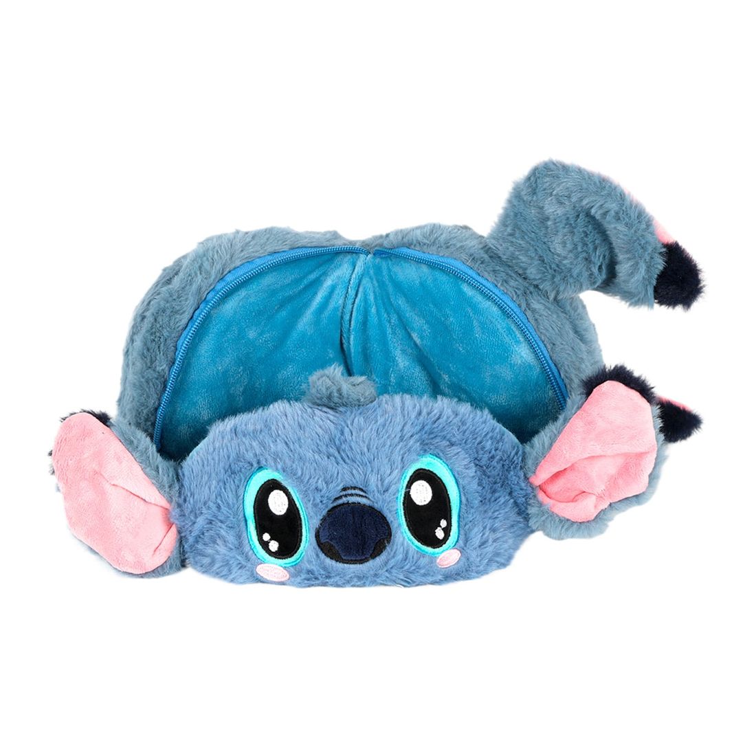 Almofada de Pescoço com Mascara de Dormir em Pelúcia Stitch Azul Almofada de Pescoço com Mascara de Dormir em Pelúcia Stitch Azul