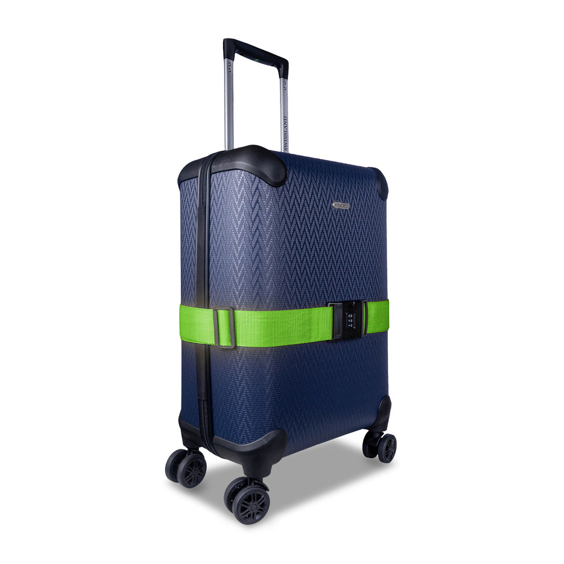 Cinta para Mala de Viagem com Cadeado Numérico Verde Neon Cinta para Mala de Viagem com Cadeado Numérico Verde Neon