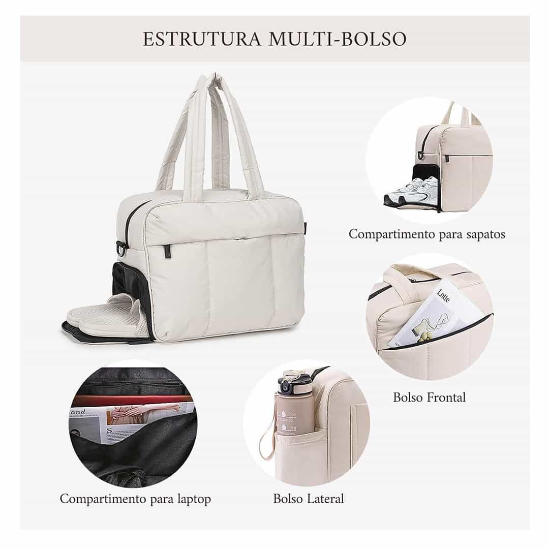 Kit de Mala Media 23 kg e Grande 32 kg, Bolsa Confort Branca e 2 Capa Viajar Faz Bem M e G Preto Kit de Mala Media 23 kg e Grande 32 kg, Bolsa Confort Branca e 2 Capa Viajar Faz Bem M e G Preto