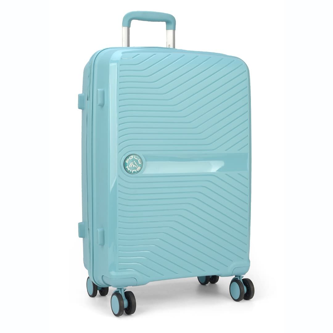 Mala De Viagem Media 23kg em Polipropeleno Granada Azul com Expansor