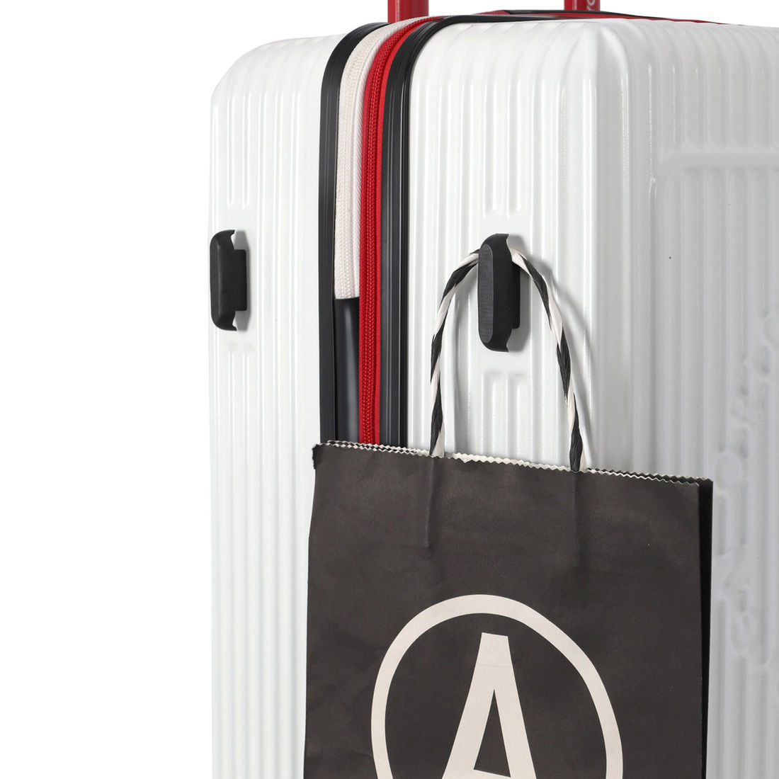 Mala de Viagem Pequena de Bordo 10 kg em ABS com Expansor Strike Branco Mala de Viagem Pequena de Bordo 10 kg em ABS com Expansor Strike Branco