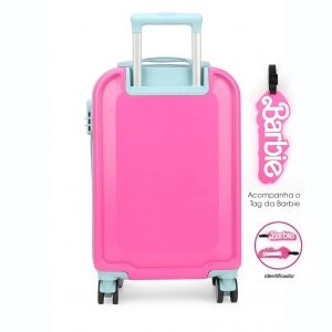 Mala de Viagem Pequena de Bordo 10kg Infantil Barbie The Movie Pink Mala de Viagem Pequena de Bordo 10kg Infantil Barbie The Movie Pink
