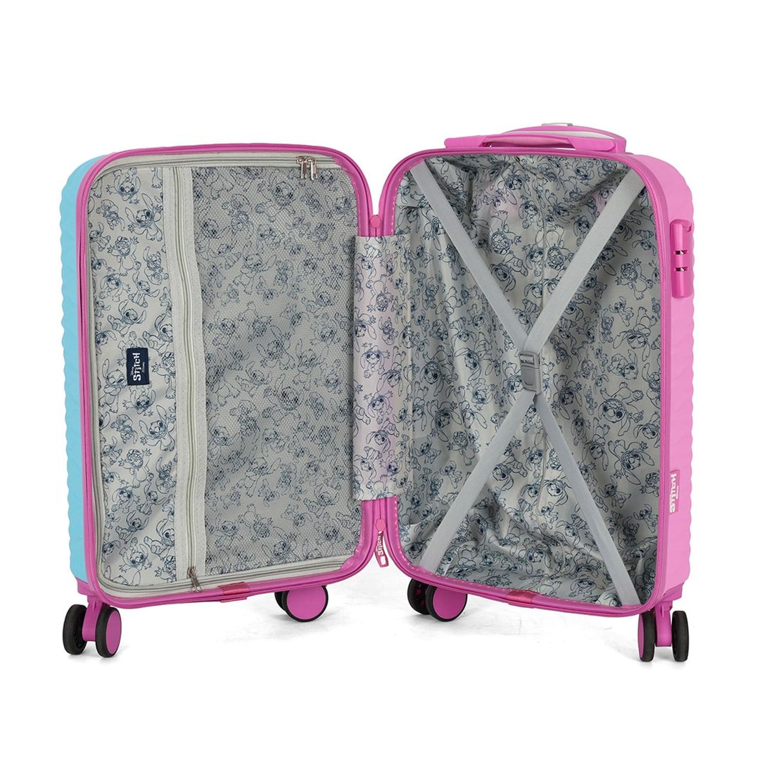 Mala de Viagem Pequena de Bordo 10 kg em ABS Stitch & Angel Love Mala de Viagem Pequena de Bordo 10 kg em ABS Stitch & Angel Love