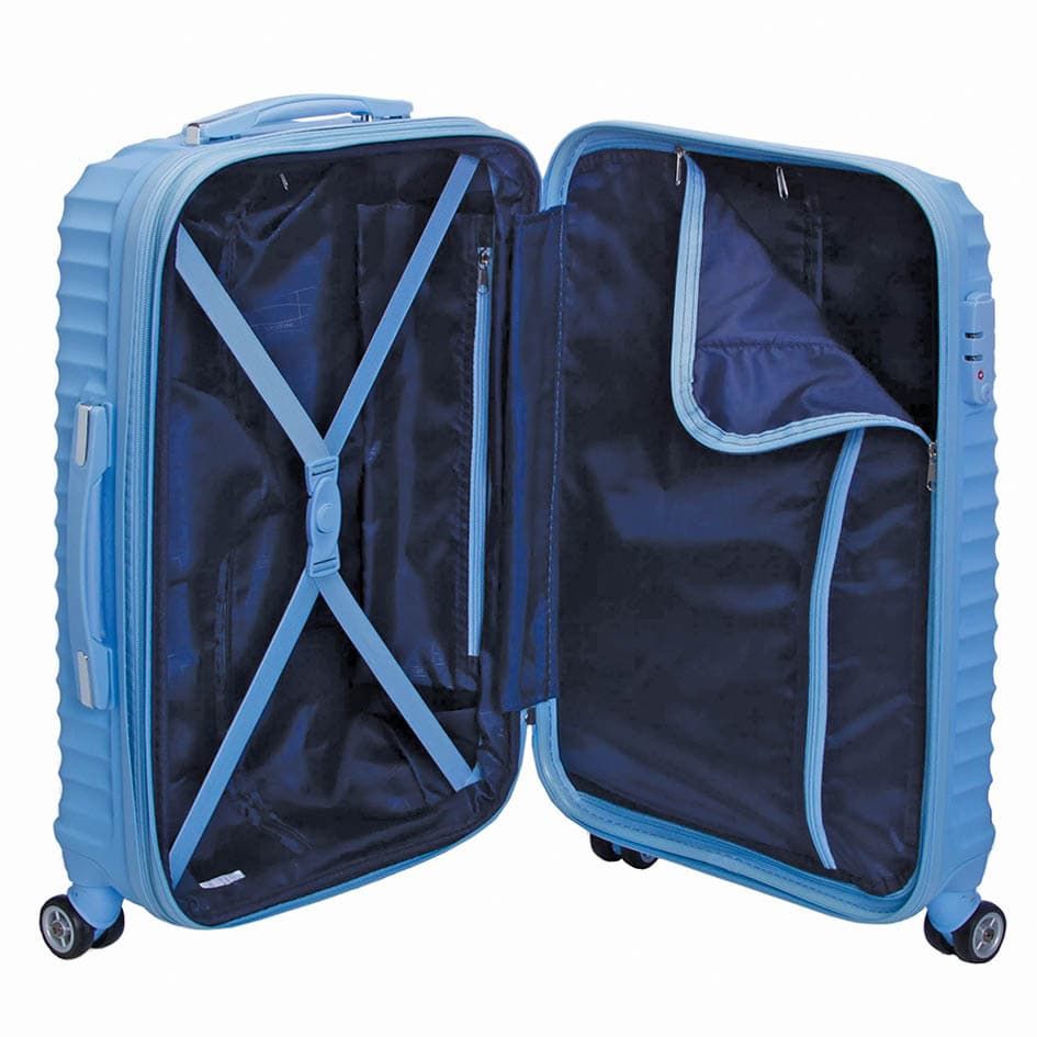 Mala De Viagem Media 23kg Vega Azul COM EXPANSOR Mala De Viagem Media 23kg Vega Azul COM EXPANSOR