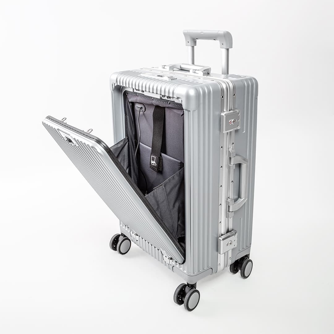 Mala de Viagem Pequena de Bordo 10 kg Policarbonato Suécia Prata