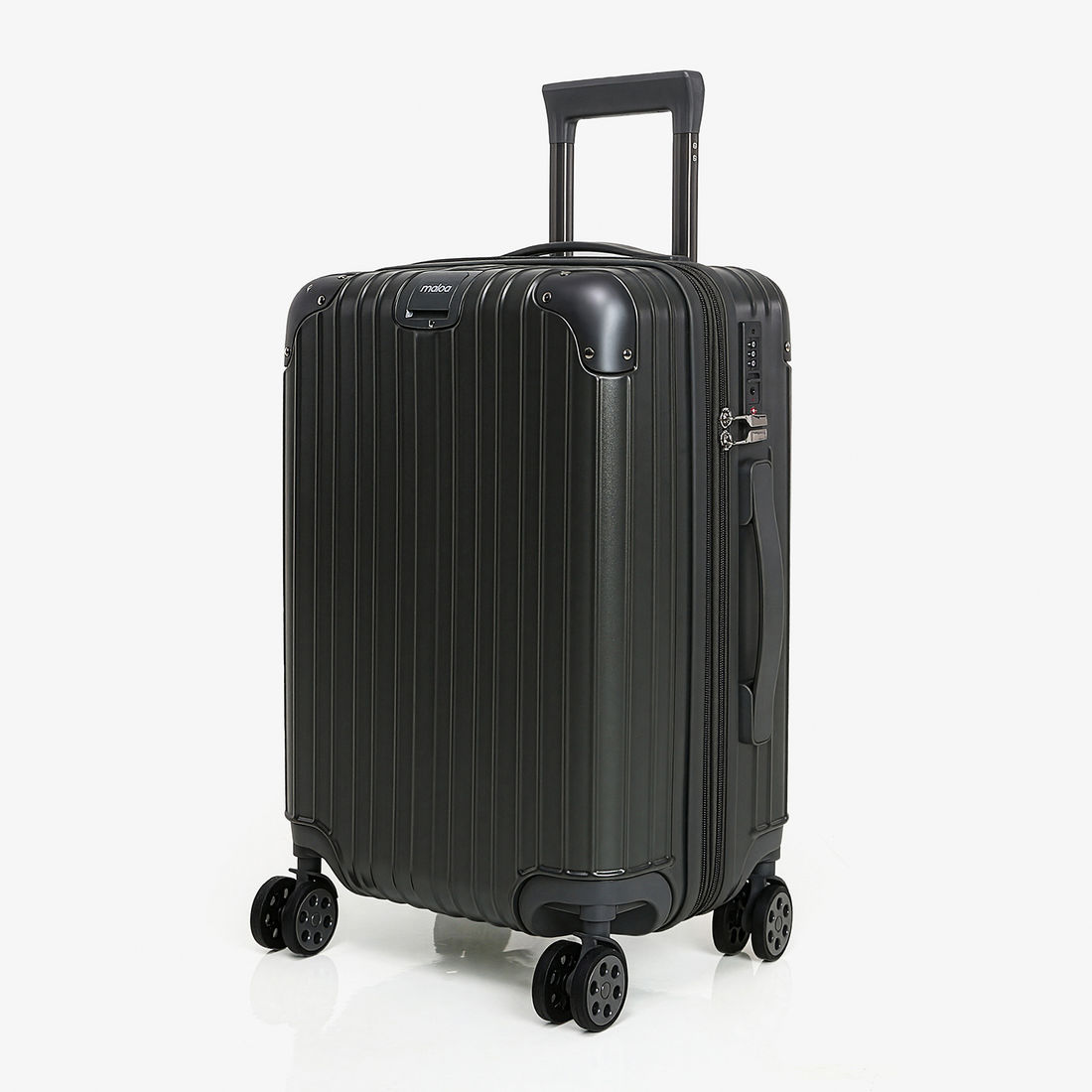 Mala de Viagem Média 23kg ABS Policarbonato com Expansor Brasil Maloa Chumbo