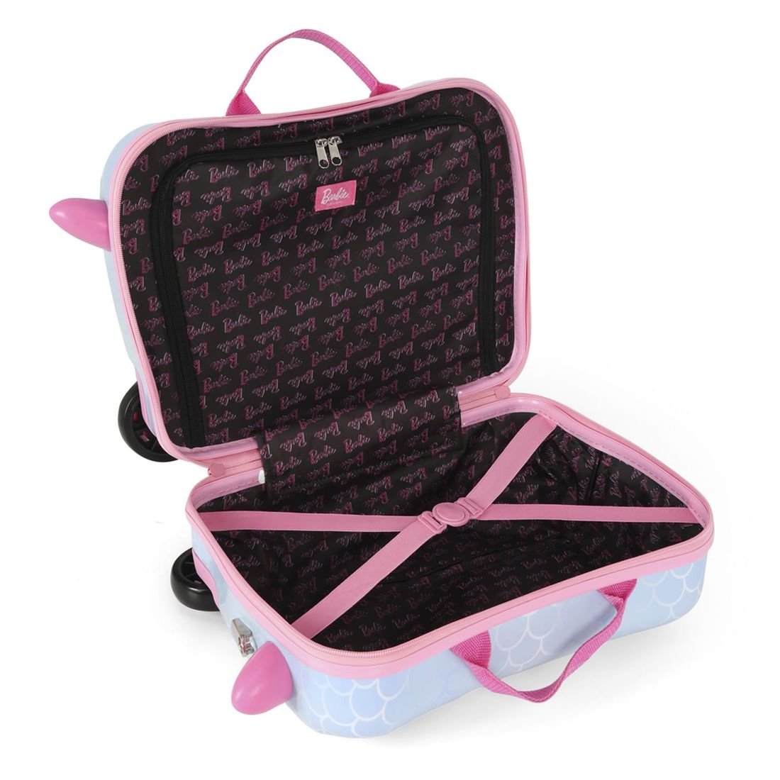 Mala de Viagem Infantil de Bordo em PC Barbie Sereia Verde Mala de Viagem Infantil de Bordo em PC Barbie Sereia Verde