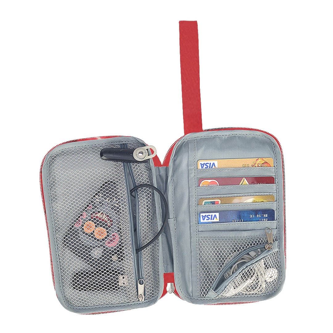 Porta Passaporte e Documentos Vermelho