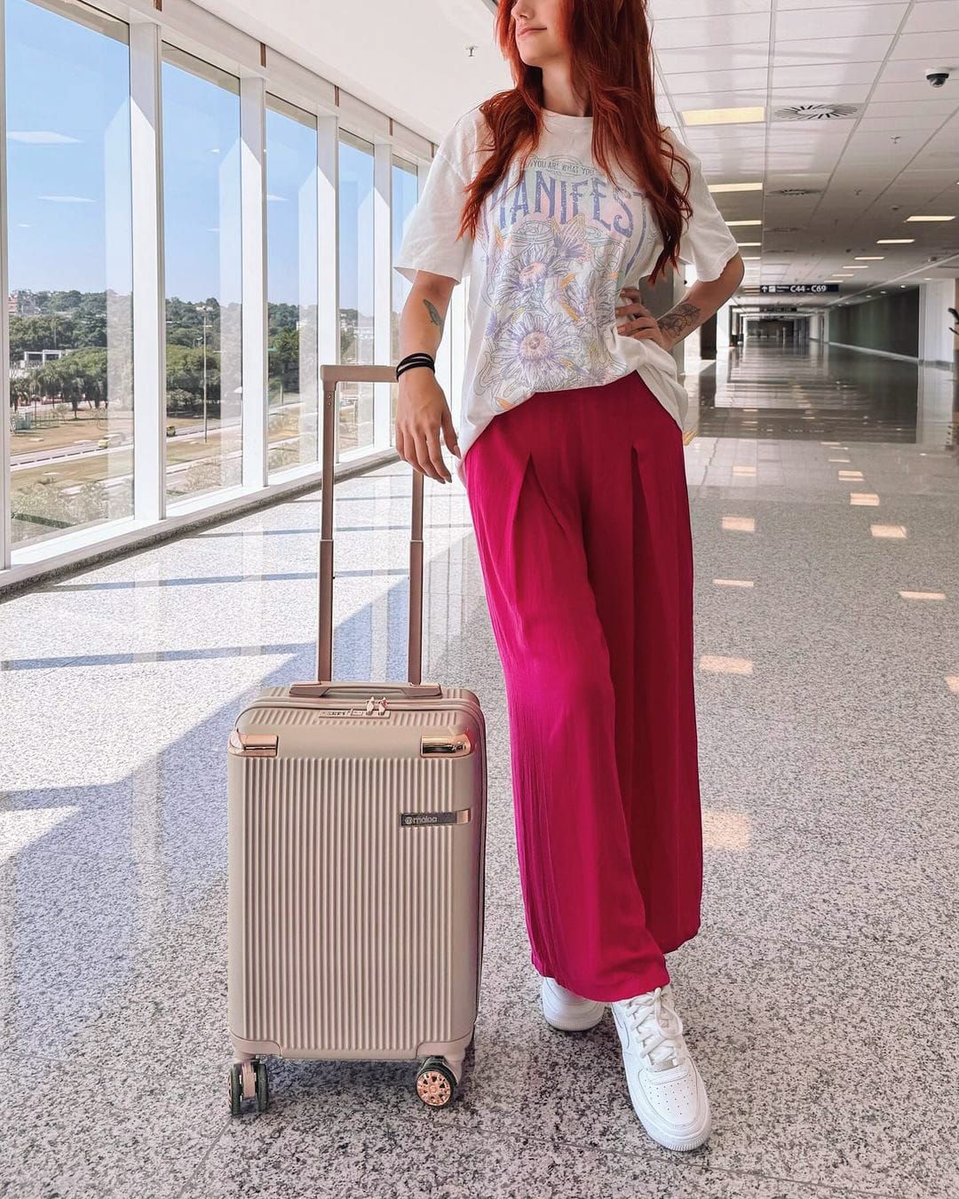 Mala de Viagem Pequena de Bordo 10Kg Croacia Maloa Rose Mala de Viagem Pequena de Bordo 10Kg Croacia Maloa Rose