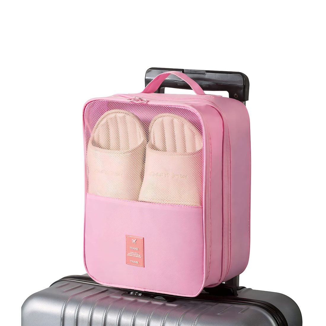 Kit Frasqueira Ibiza Rosa, Kit Frasco 7 Peças e Organizador Porta Sapato Rosa Kit Frasqueira Ibiza Rosa, Kit Frasco 7 Peças e Organizador Porta Sapato Rosa