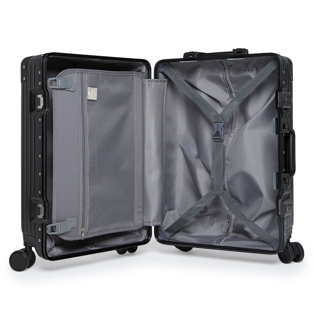 Mala de Viagem Pequena de Bordo 10 kg  ABS Policarbonato Toronto Maloa Preto