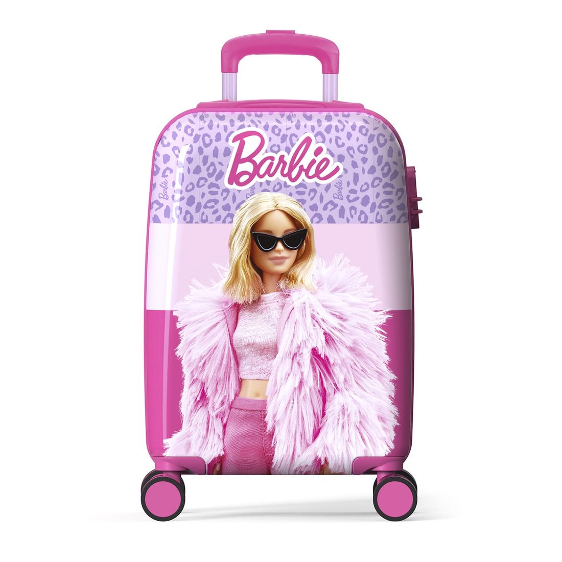 Mala de Viagem Pequena de Bordo Infantil em Policarbonato Barbie Pink Mala de Viagem Pequena de Bordo Infantil em Policarbonato Barbie Pink