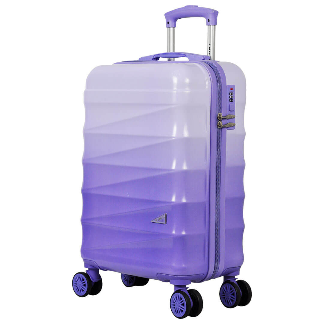 Mala De Viagem Grande 32kg Gradiente Colors Policarbonato Com ABS Roxo com Lilas
