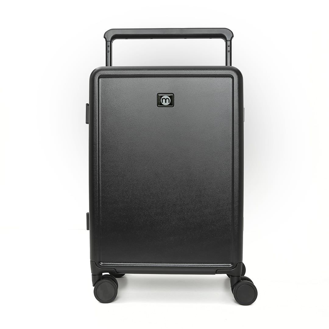 Kit de Malas de Viagem Média 23 kg e Pequena de Bordo 10kg PC Dinamarca Preto