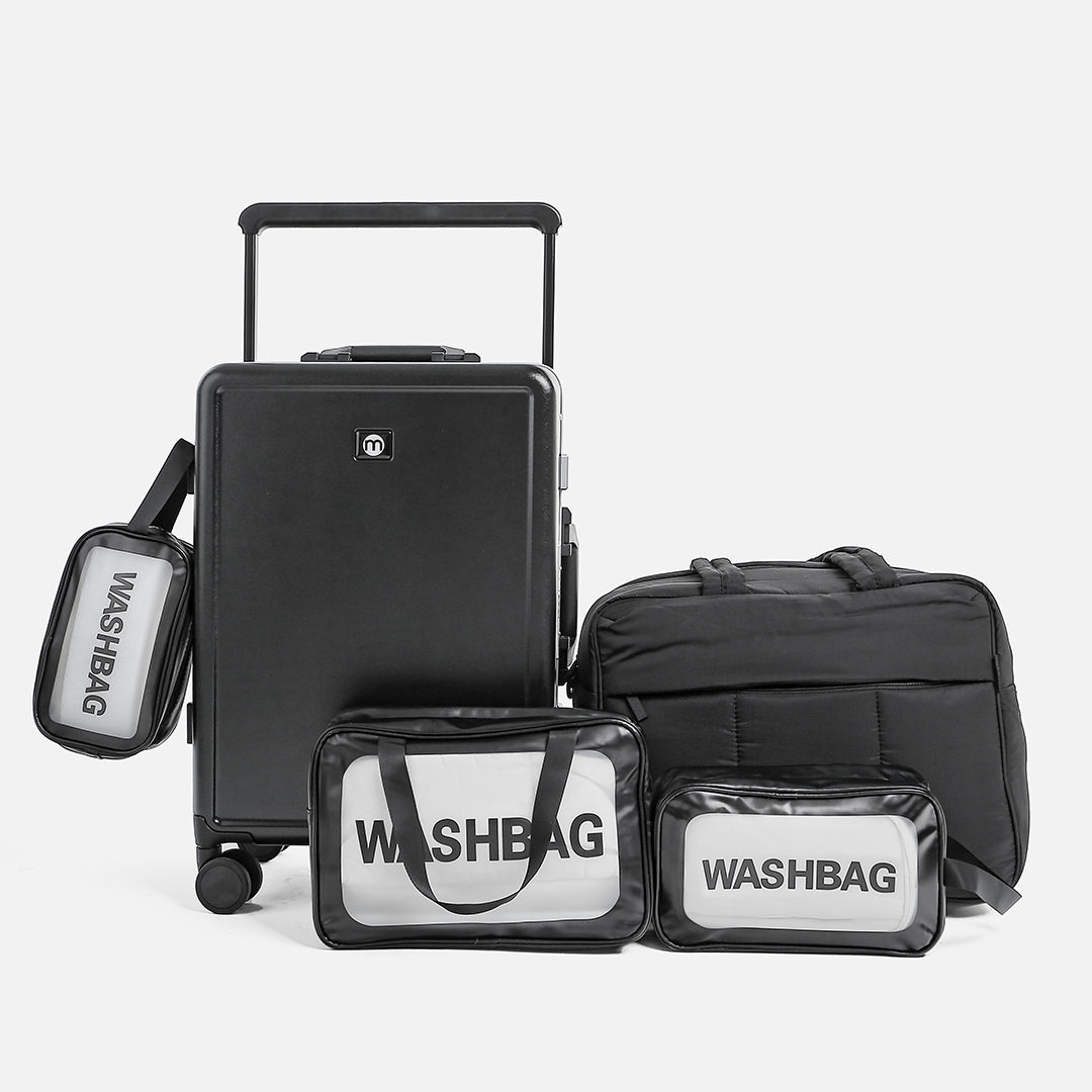 Mala de Viagem Pequena de Bordo 10 kg em Policarbonato Dinamarca Maloa e Bolsa Confort com WashBag Mala de Viagem Pequena de Bordo 10 kg em Policarbonato Dinamarca Maloa e Bolsa Confort com WashBag