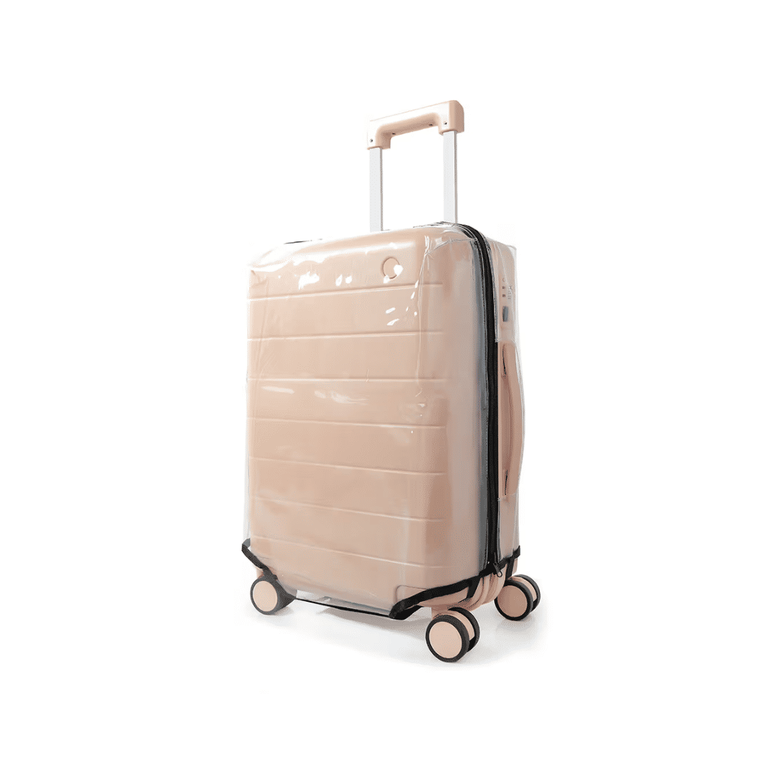 Capa de Mala Maloa Alça Tradicional Transparente Preto M- 23 kg Capa de Mala Maloa Alça Tradicional Transparente Preto M- 23 kg