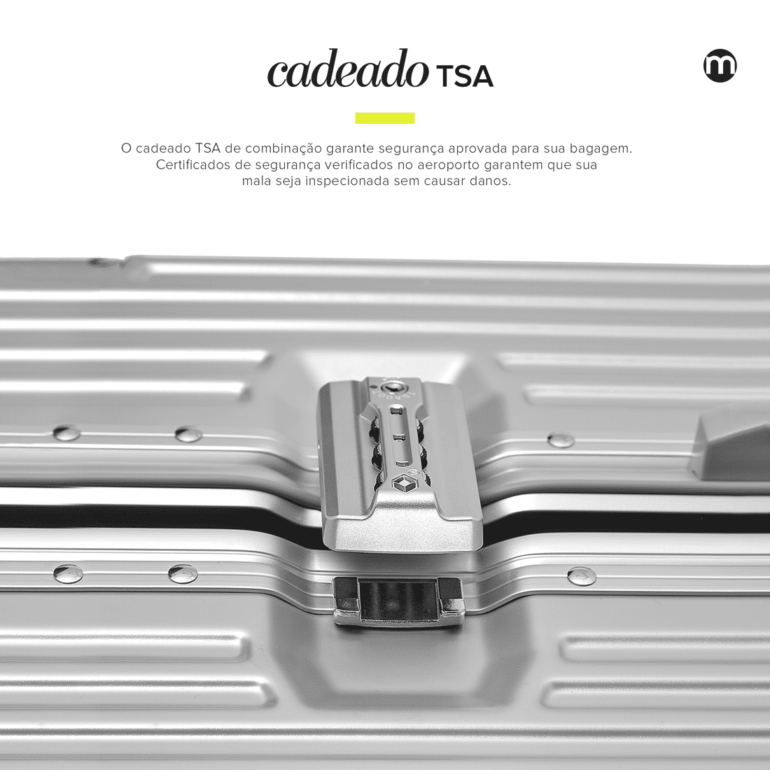 Mala de Viagem Pequena de Bordo 10kg Policarbonato ABS Noruega Maloa Prata