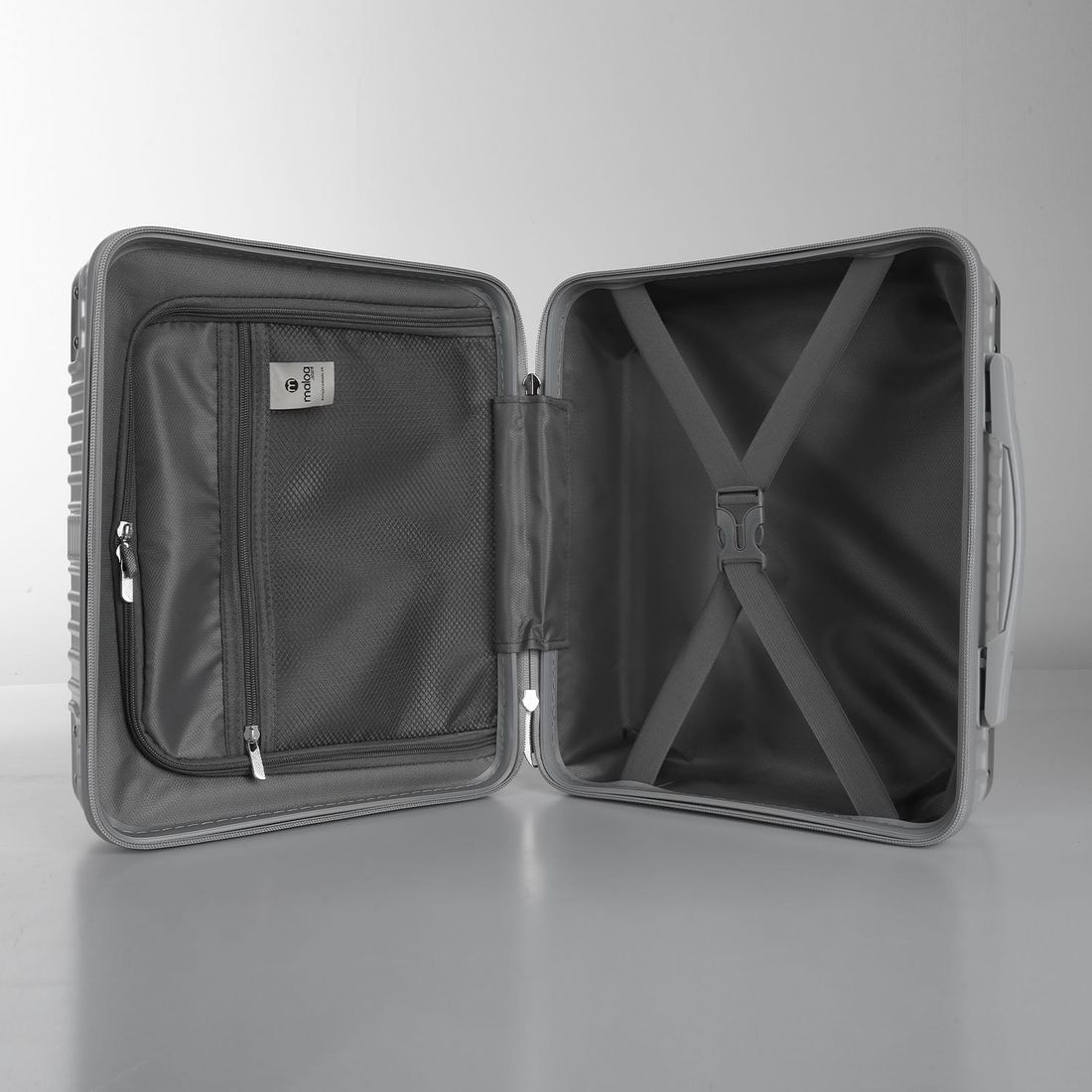 Frasqueira 15 Polegadas Policarbonato ABS Noruega Maloa Prata Frasqueira 15 Polegadas Policarbonato ABS Noruega Maloa Prata