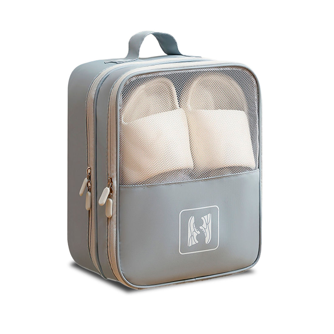 Organizador Porta Sapato Multifuncional em Poliéster Maloa Cinza