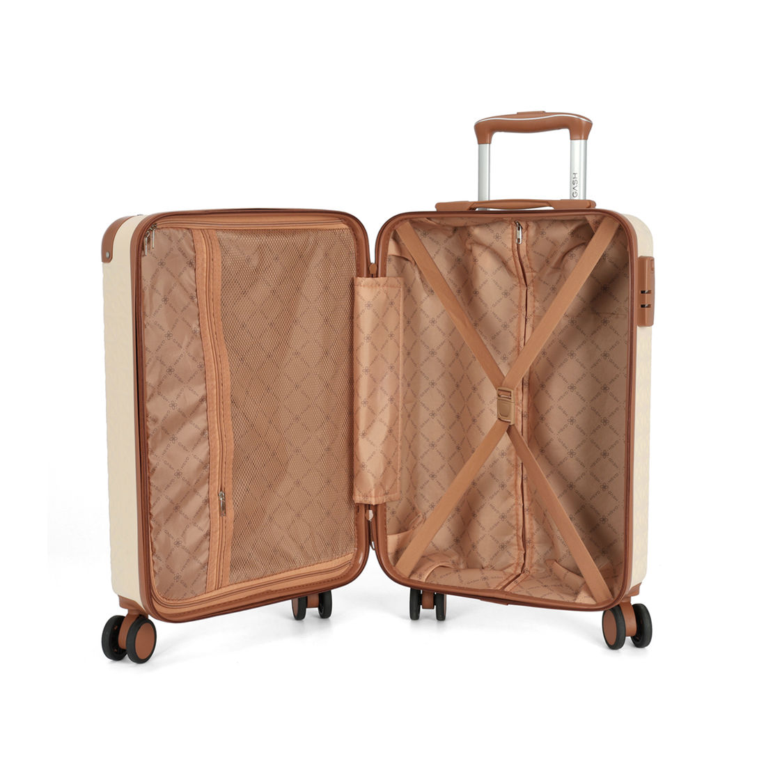 Mala de Viagem Pequena de Bordo 10 kg em ABS Apollo Branco