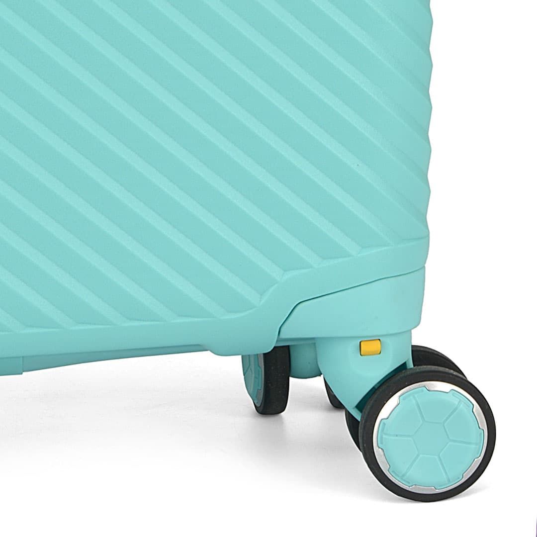 Mala de Viagem Media 24 Chamonix Verde em polipropileno e com expansor Mala de Viagem Media 24 Chamonix Verde em polipropileno e com expansor