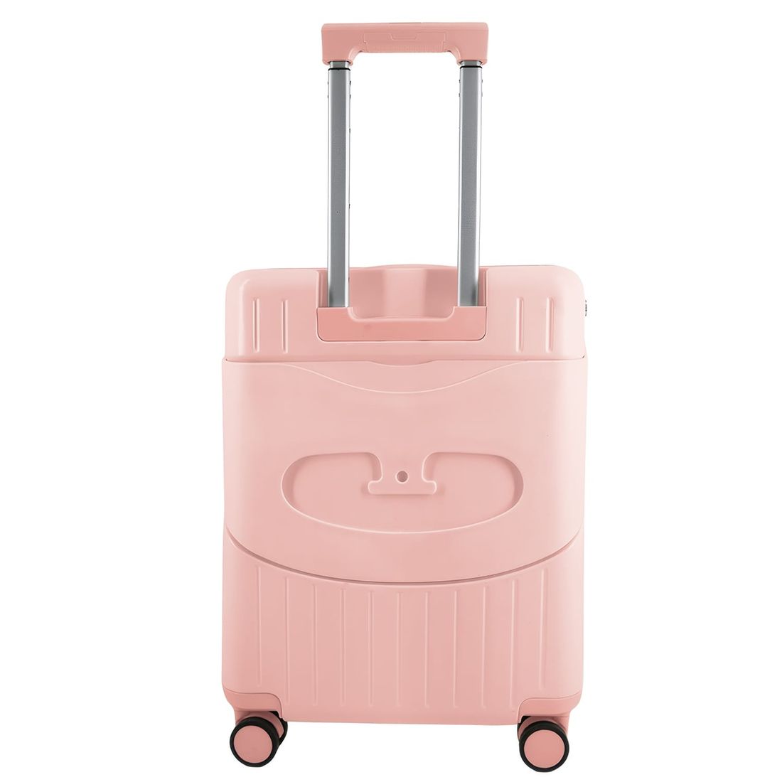 Kit Mala de Assento Grécia Media 23 kg Rosa, Bolsa Confort e Tag Good Travel Rosa