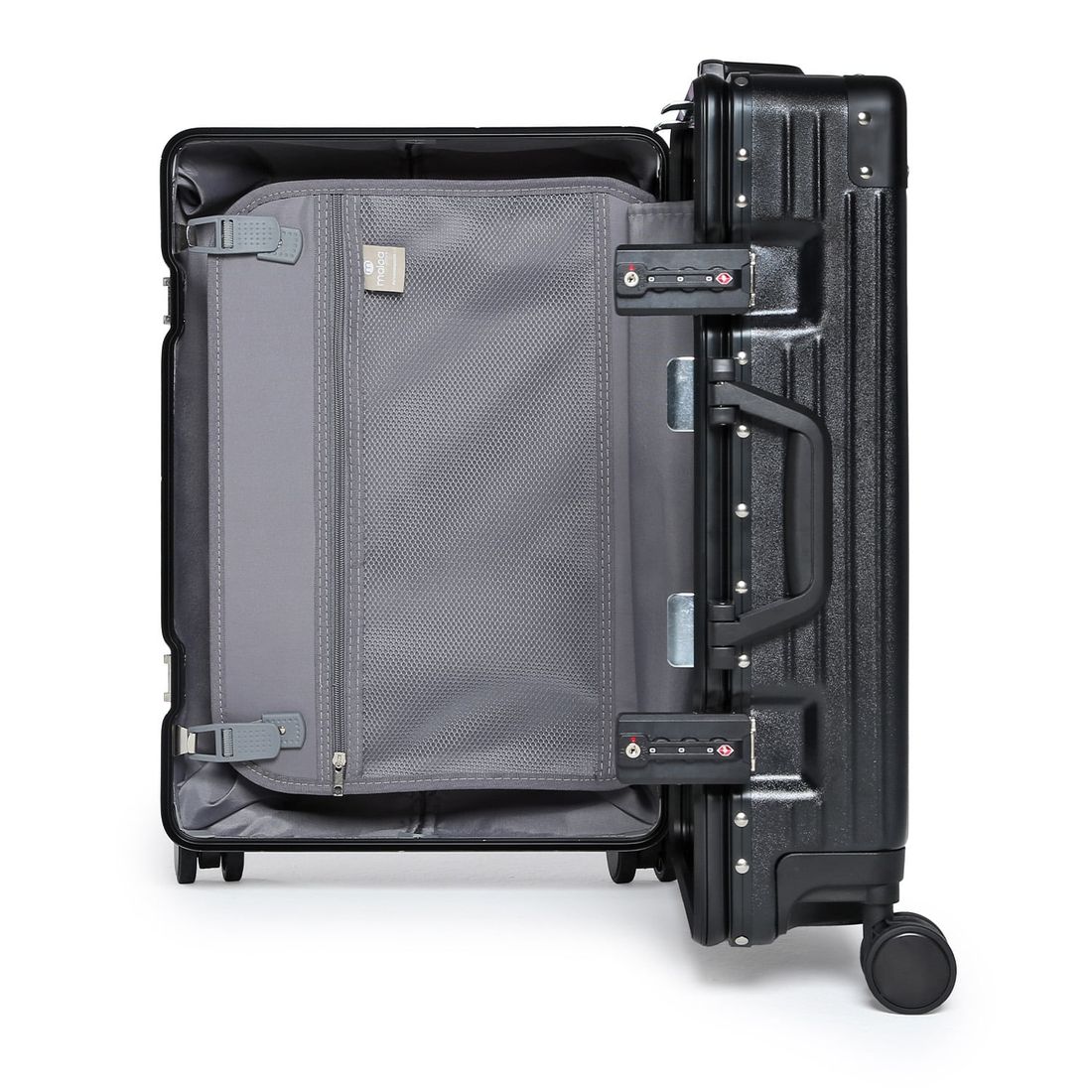 Mala de Viagem Pequena de Bordo 10 kg  ABS Policarbonato Toronto Maloa Preto