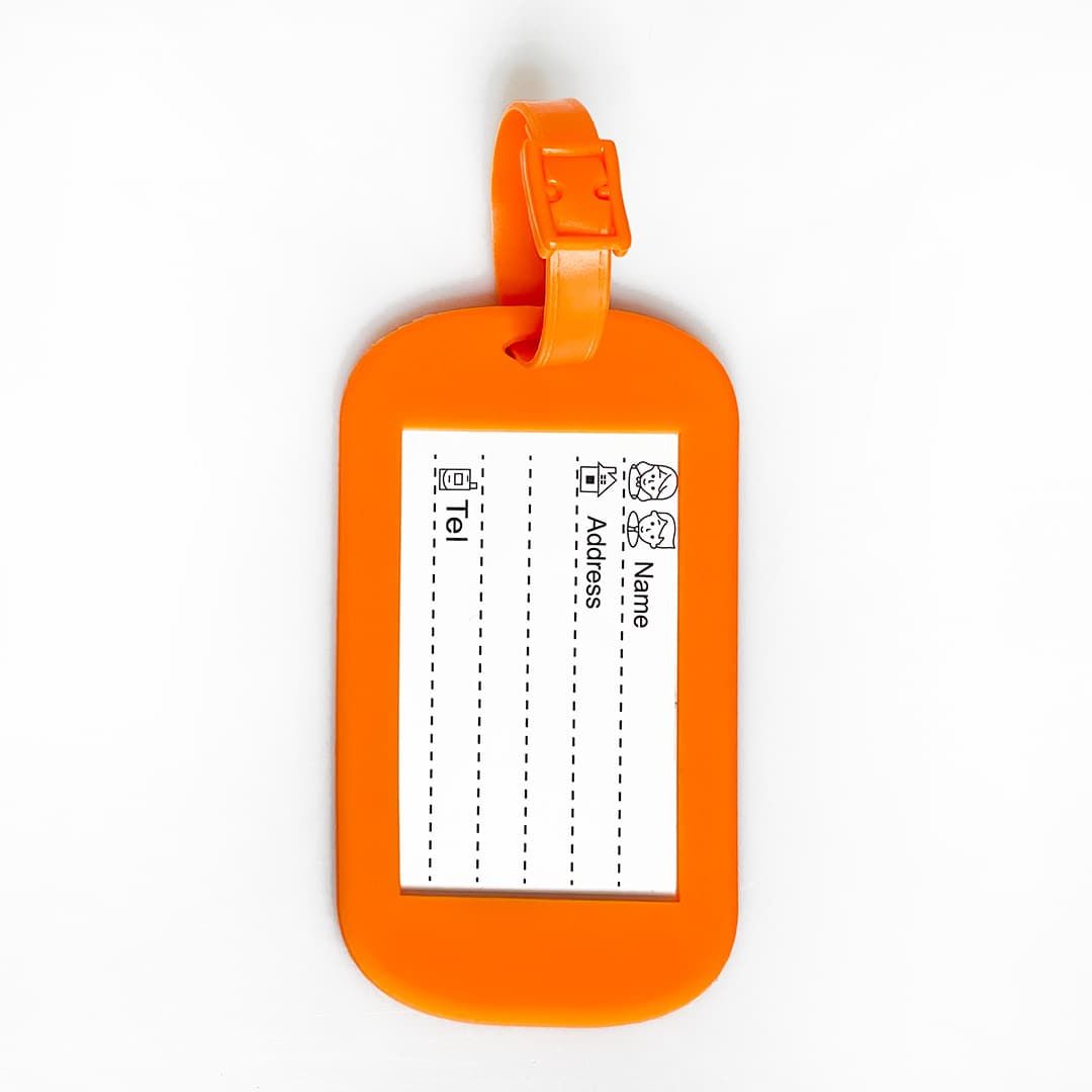 Kit de Mala Pequena de Bordo Noruega Preta e Branca com Tag Good Travel Azul e Laranja Kit de Mala Pequena de Bordo Noruega Preta e Branca com Tag Good Travel Azul e Laranja