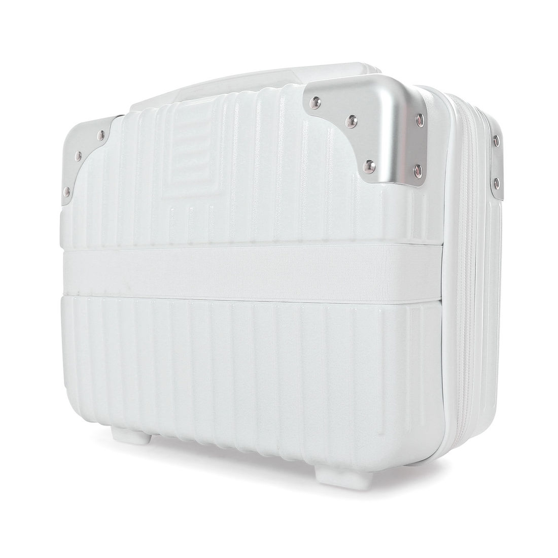 Compre Mala de Viagem Toronto Branco Grande 32kg em ABS Policarbonato e Ganhe Frasqueira e Capa Transparente