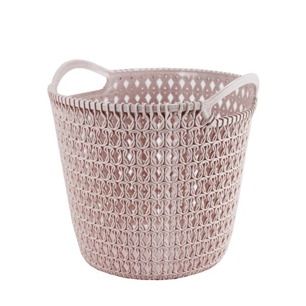 Cesto Organizador Com Tampa Pequena Rosa