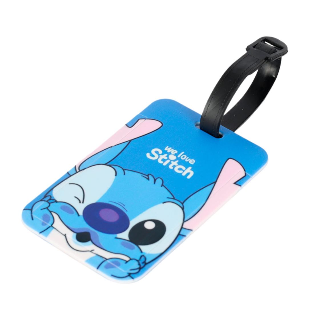 Tag Identificador de Bagagem para Malas de Viagem em ABS Stitch Piscadinha Azul Tag Identificador de Bagagem para Malas de Viagem em ABS Stitch Piscadinha Azul