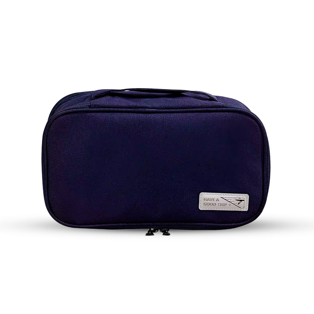 Organizador Porta Lingerie com 2 Compartimentos em Poliéster Azul