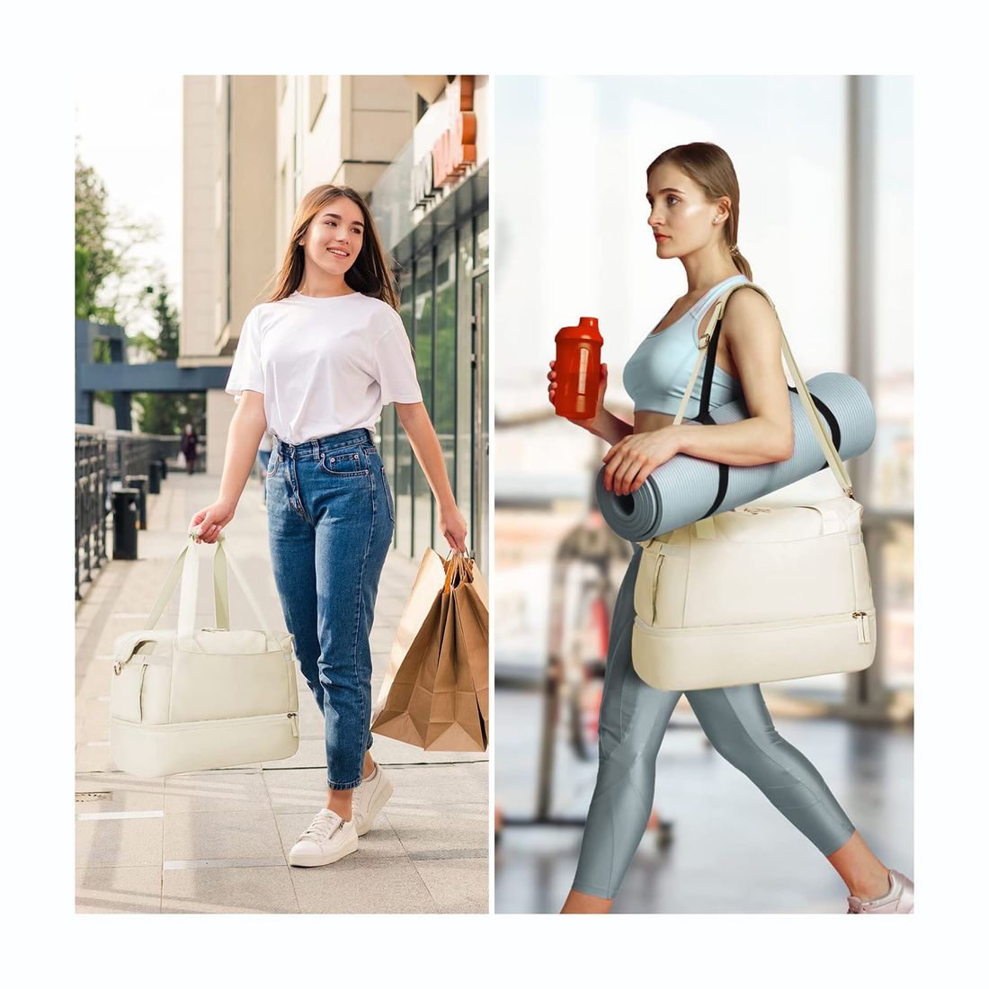 Kit Completo Brasil Branco, Kit Frasco 7 Pecas, Bolsa Journey e Kit Organizador Colorful Life Kit Completo Brasil Branco, Kit Frasco 7 Pecas, Bolsa Journey e Kit Organizador Colorful Life