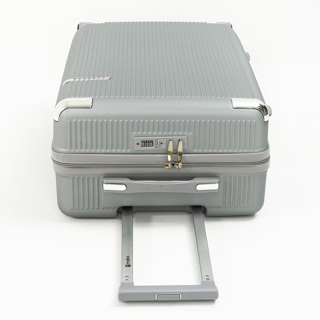 Compre Mala de Viagem Croácia Prata Grande 32kg em ABS e Ganhe Frasqueira Compre Mala de Viagem Croácia Prata Grande 32kg em ABS e Ganhe Frasqueira