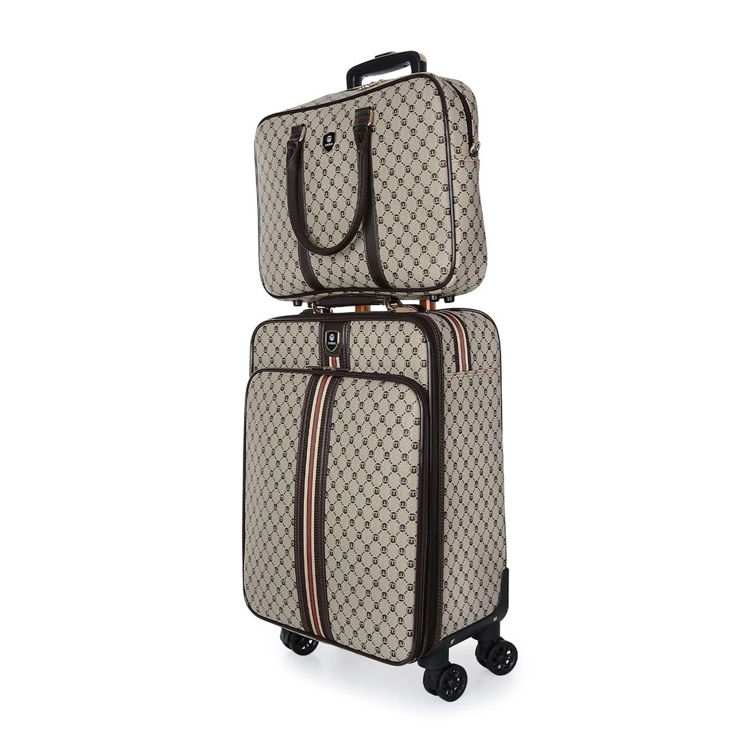 Kit de Mala Pequena de Bordo 10 kg Amsterdam, Bolsa de Mao, Saco Organizador Melancia e Kit Frasco 10 Peças Vinho