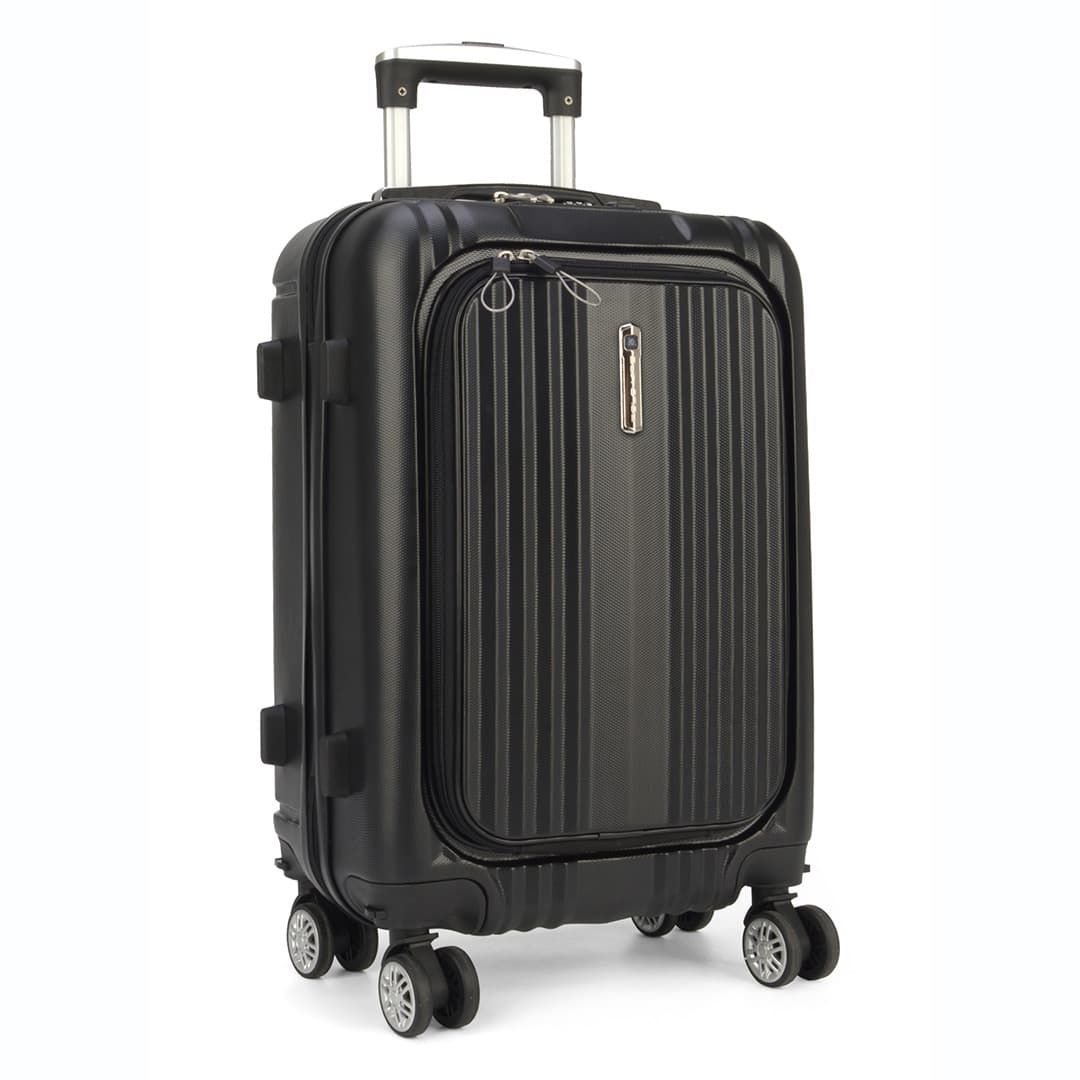 Mala de Viagem Pequena de Bordo 10kg  Porta Notbook Argos Preto