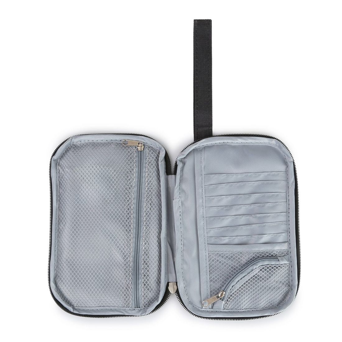 Porta Passaporte e Documentos em Poliéster Preto