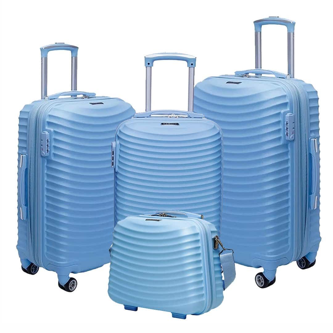 Kit de Malas de Viagem 3 Peças Vega Azul COM EXPANSOR