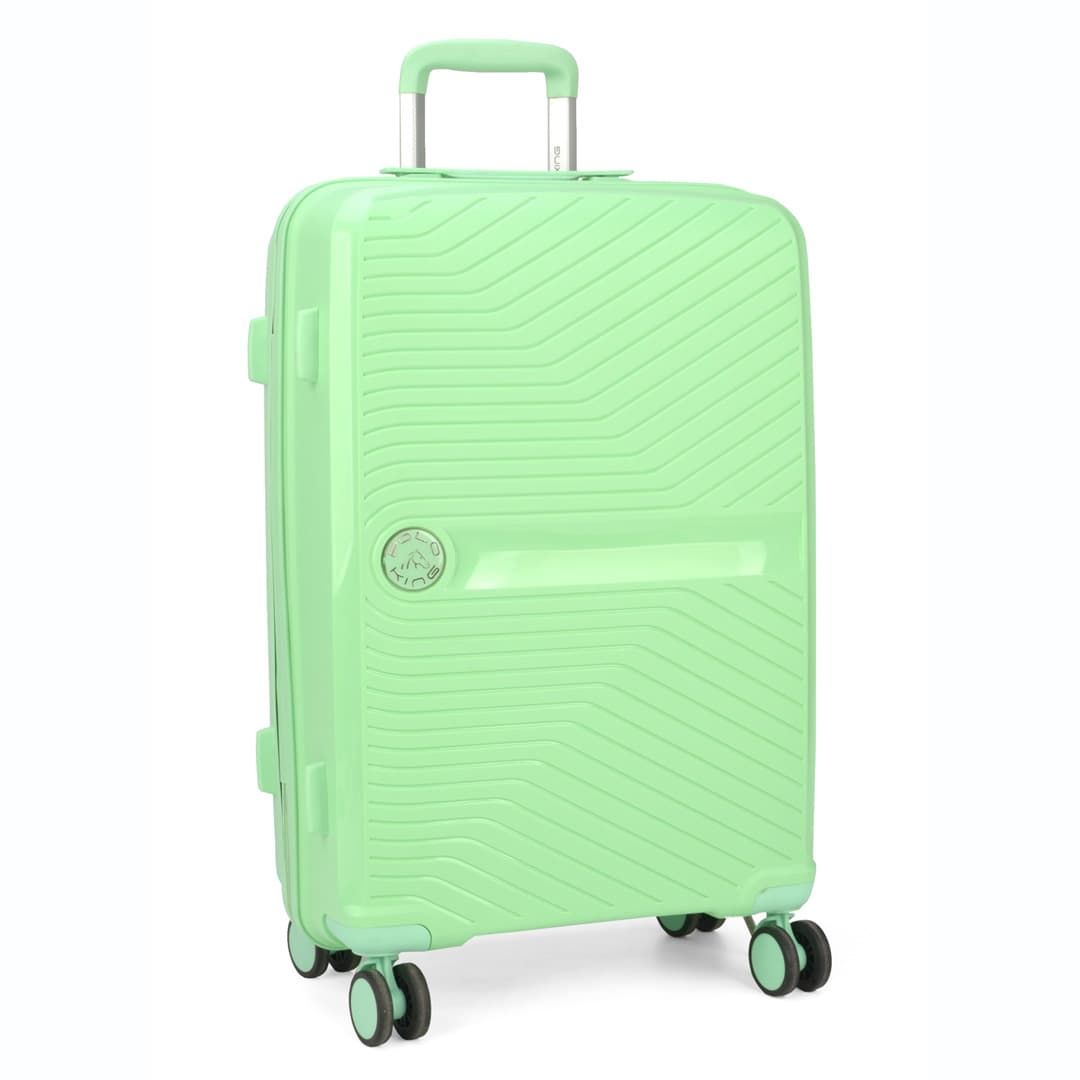 Mala De Viagem Media 23kg em Polipropeleno Granada verde com Expansor
