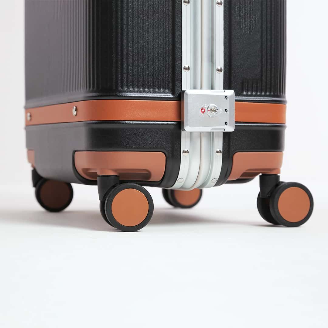 Conjunto Mala de Viagem Pequena de Bordo 10kg Policarbonato Roma e Maletas Porta Taças de Vinho para Viagem Maloa