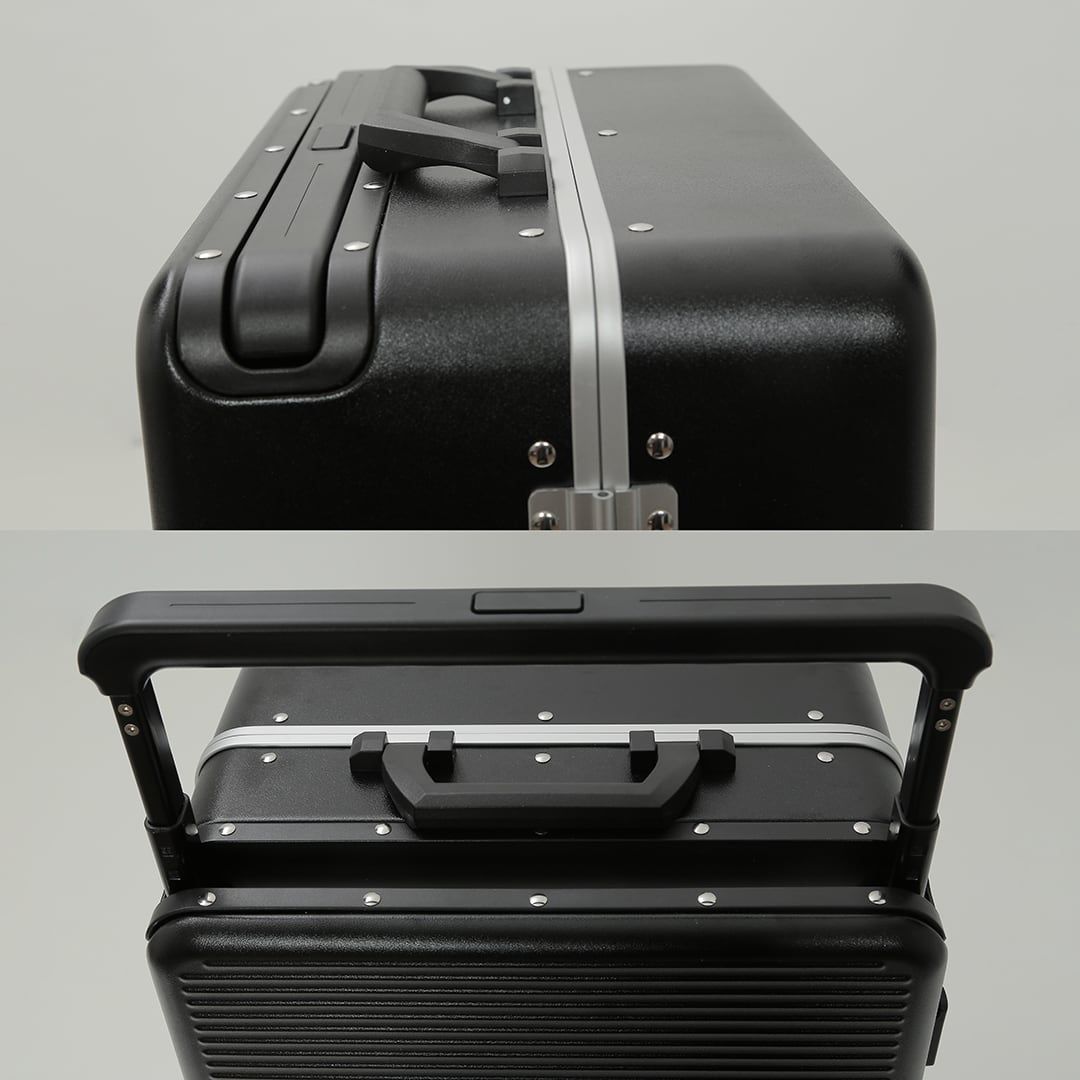 Kit de Malas de Viagem Média 23 kg e Pequena de Bordo 10kg PC Dinamarca Preto