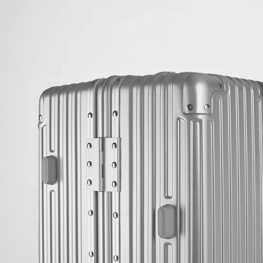 Mala de Viagem Grande 32kg Policarbonato ABS Noruega Maloa Prata Mala de Viagem Grande 32kg Policarbonato ABS Noruega Maloa Prata