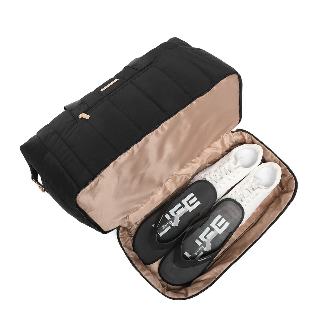 Kit Mala de Bordo 10kg, 23kg e Frasqueira Brasil Maloa Preto PC e ABS com Bolsa Nomad Preto Kit Mala de Bordo 10kg, 23kg e Frasqueira Brasil Maloa Preto PC e ABS com Bolsa Nomad Preto