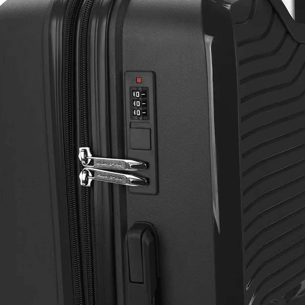 Mala De Viagem Grande 32kg em Polipropeleno Milão Preto com Expansor Mala De Viagem Grande 32kg em Polipropeleno Milão Preto com Expansor