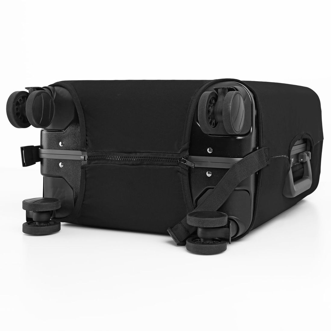Kit de Mala Media 23 kg e Grande 32 kg, Bolsa Confort Branca e 2 Capa Viajar Faz Bem M e G Preto Kit de Mala Media 23 kg e Grande 32 kg, Bolsa Confort Branca e 2 Capa Viajar Faz Bem M e G Preto