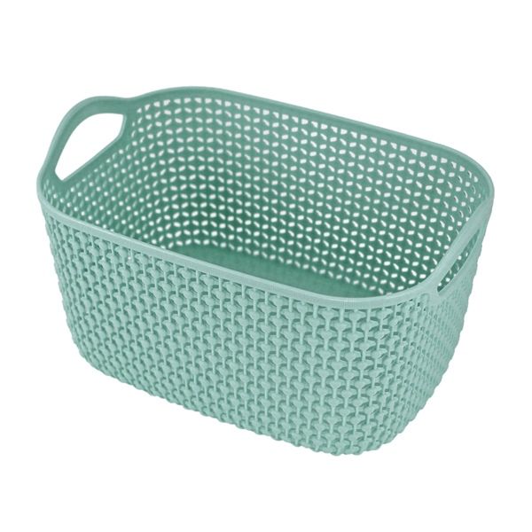 Cesto Organizador Loft Com Alça Pequena Turquesa