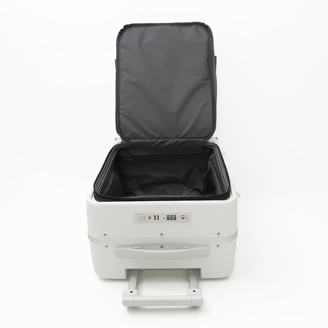 Mala de Viagem Pequena de Bordo 10 kg em Policarbonato Belgica Maloa Branco Mala de Viagem Pequena de Bordo 10 kg em Policarbonato Belgica Maloa Branco