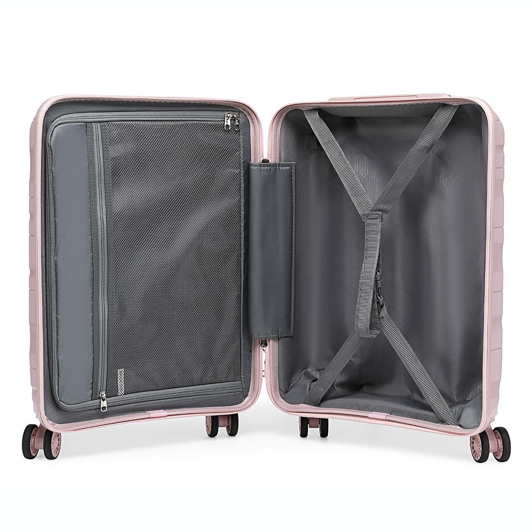 Mala de Viagem Pequena de Bordo 10Kg em Polipropileno Ibiza Maloa Rosa